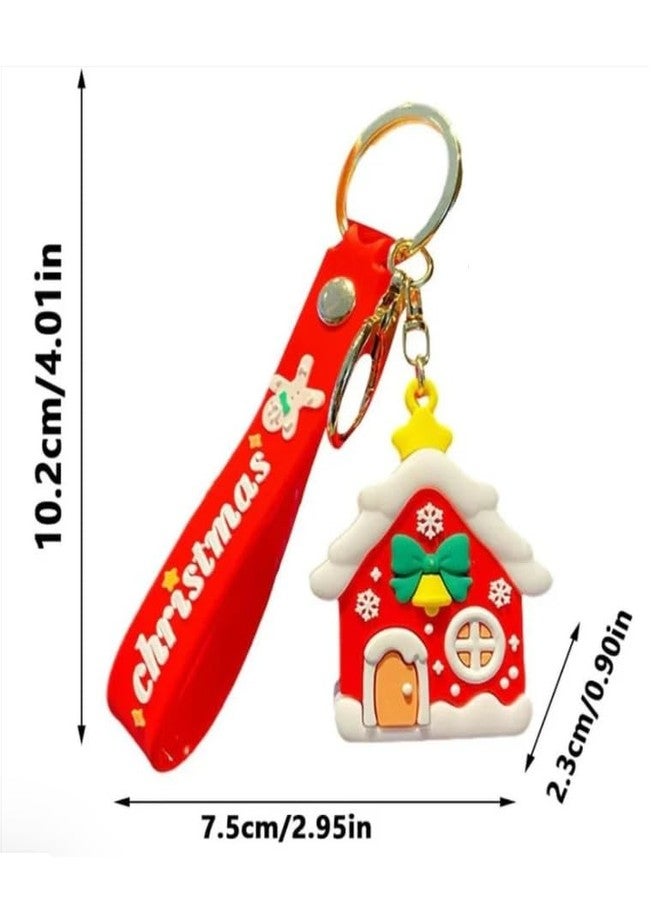 IndusBay® Set of 2, Merry Christmas Theme Cute Keychain Bag Keychain Key Holder Christmas Party Gift Giveaways Pendants Key Chain Gifts, Multicolor - Image 4